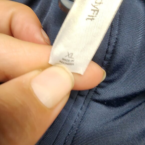 GapBodyFit Jacket Womens XL Navy Blue Full Zip-Up Stretch Hoodie Jacket - Picture 3 of 10